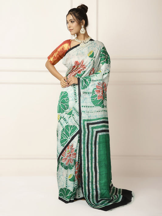 Pure Silk Designer Batik