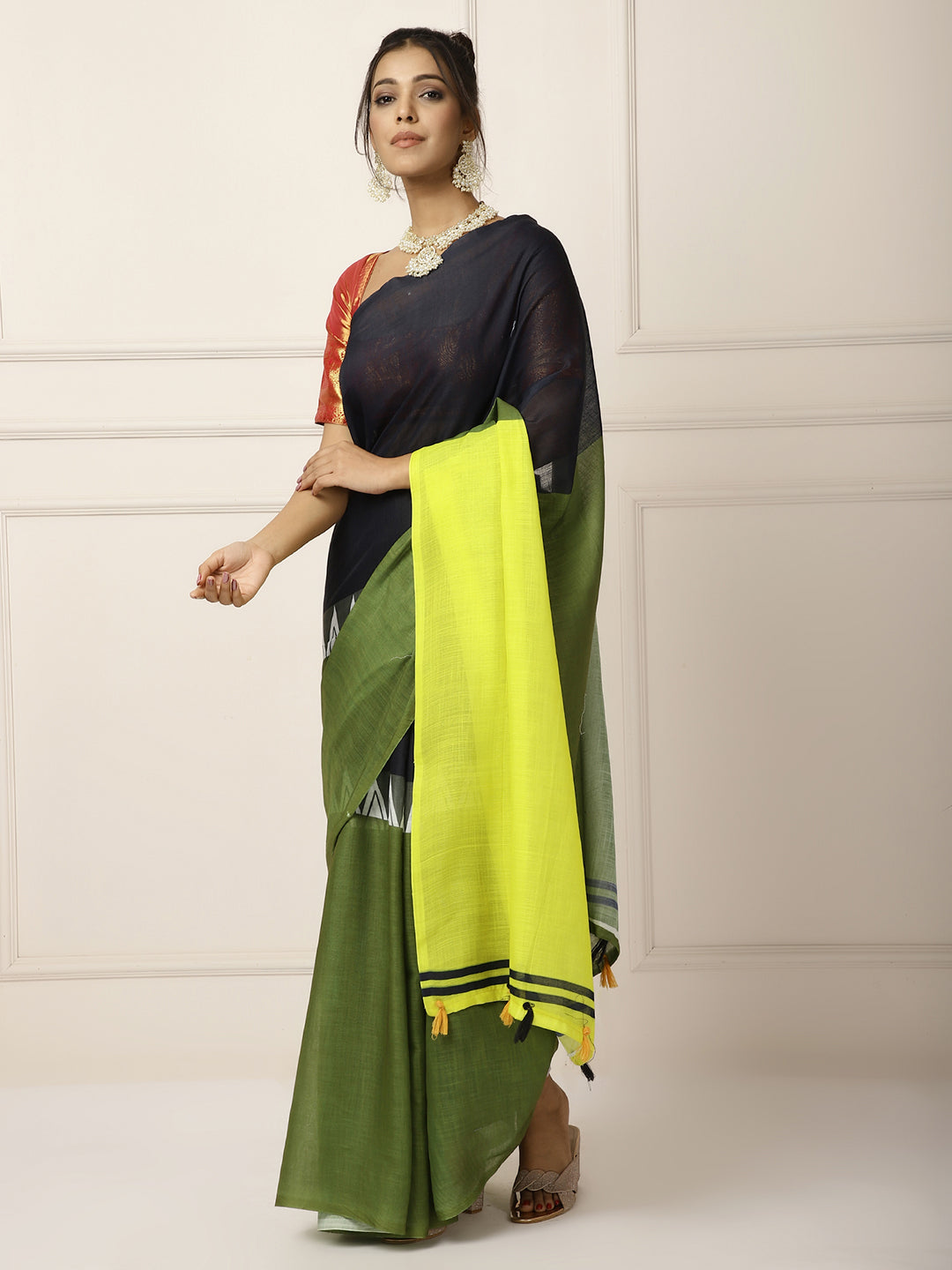 Linen Saree
