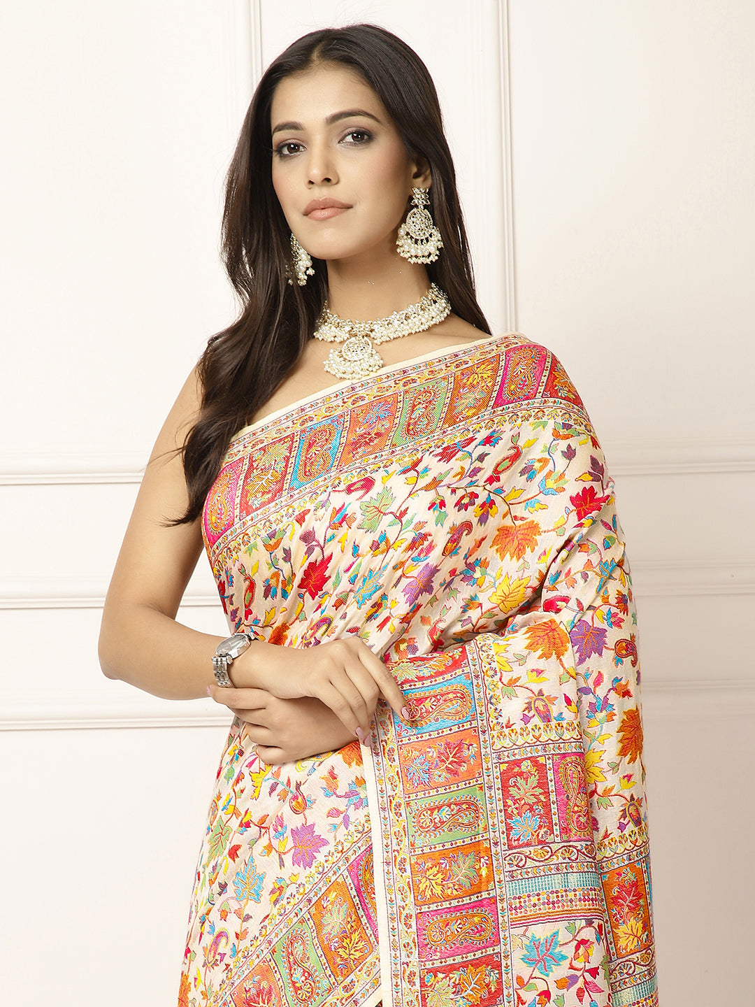 Kaani sarees-Floral weave