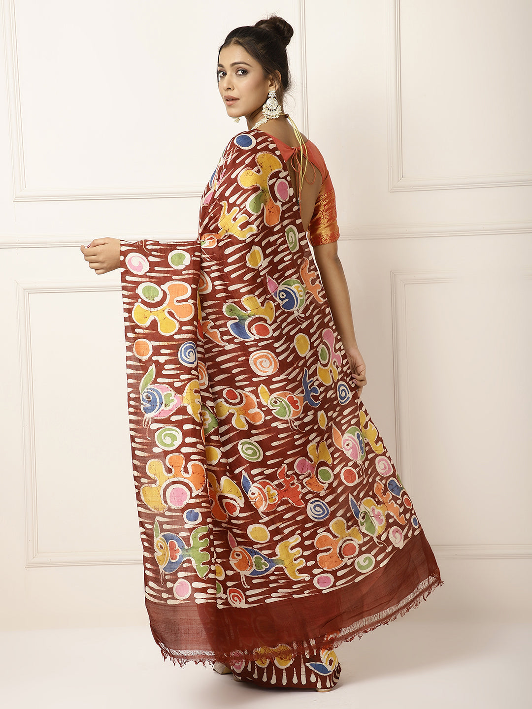 Pure Silk Designer Batik Sarees