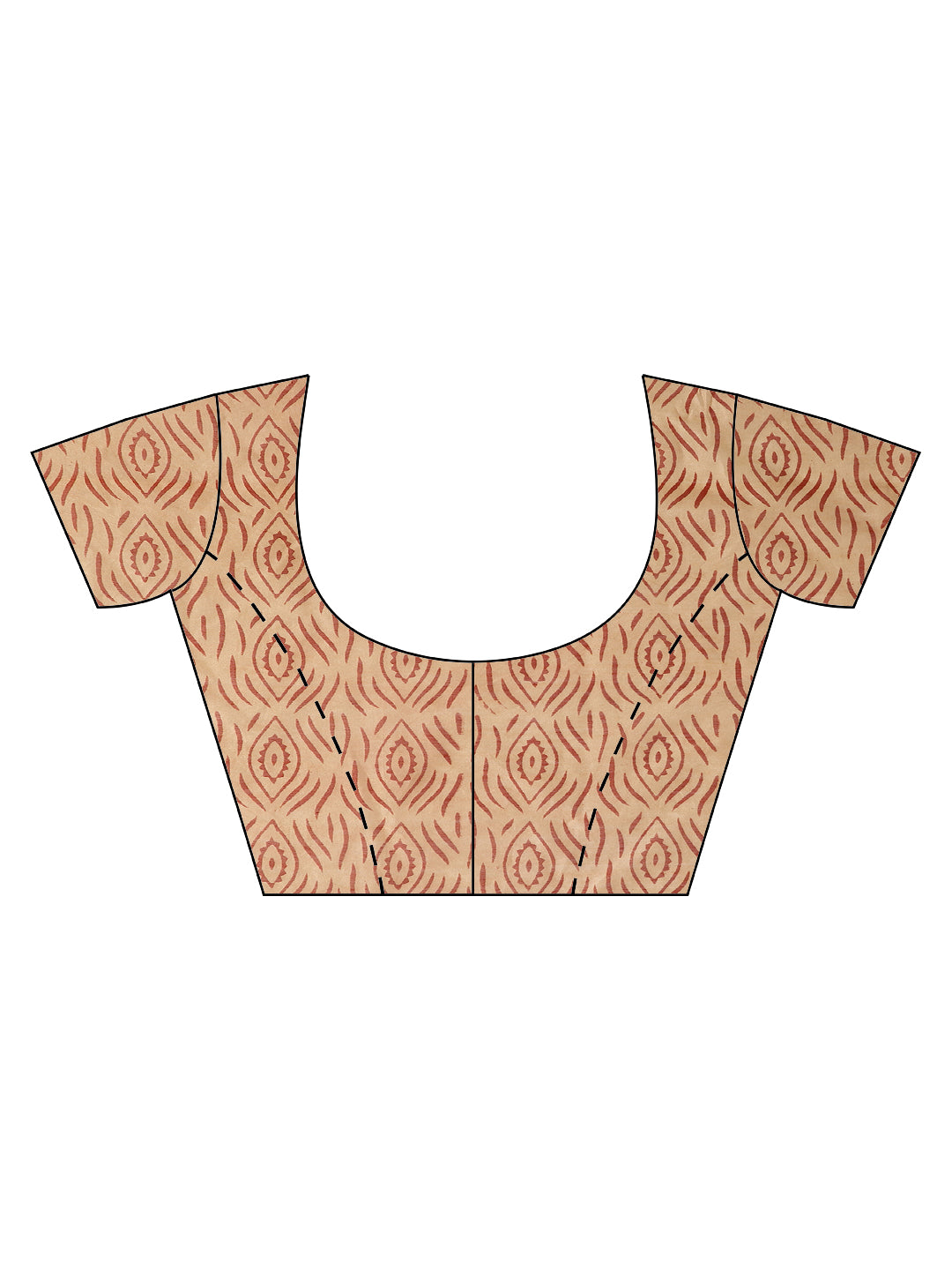 Chanderi Saree- Maroon and Creme