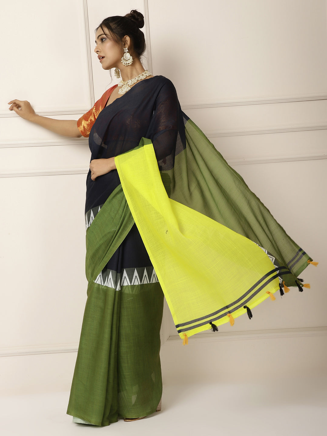 Linen Saree