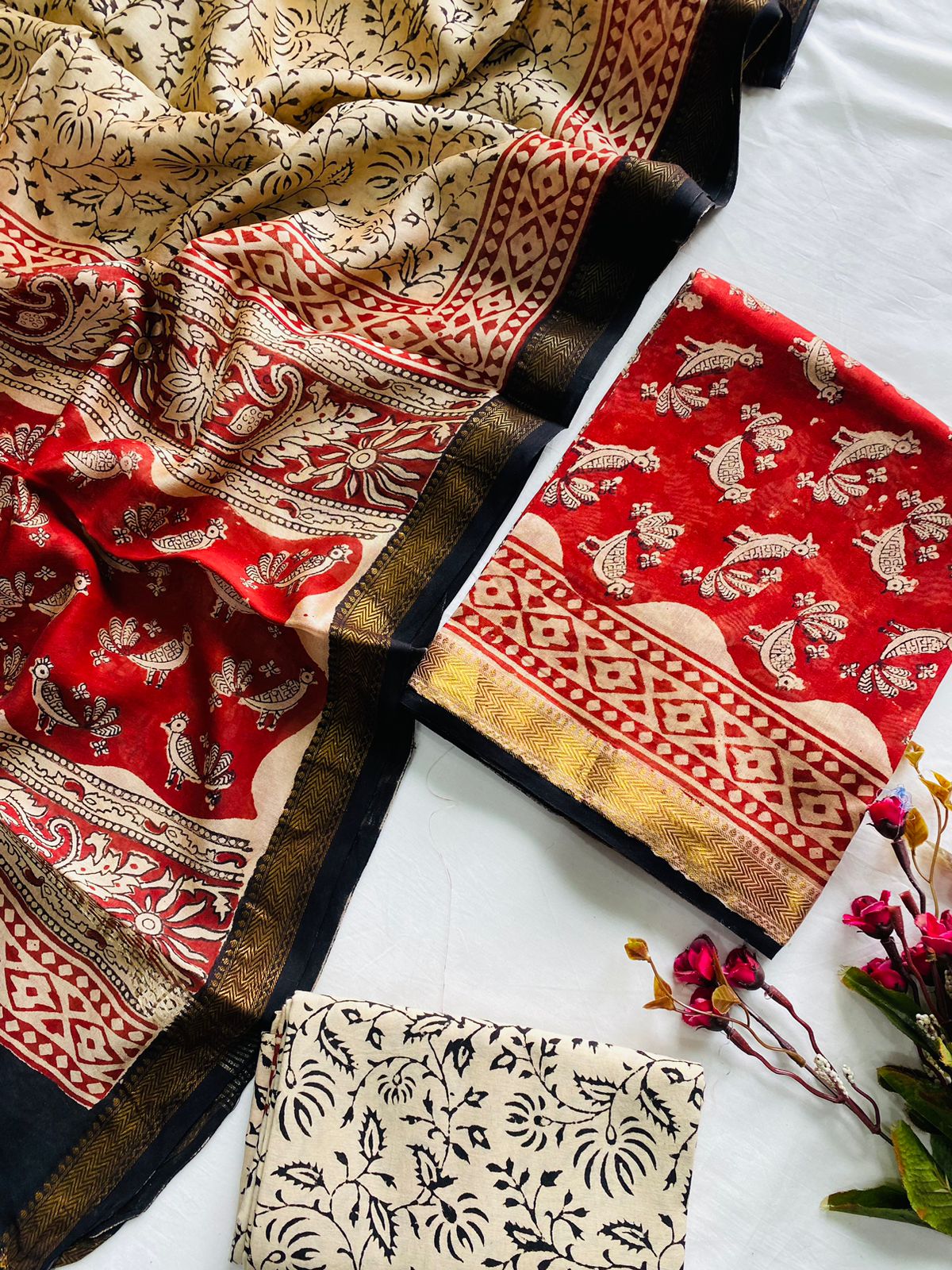 Maheshwari Suit Pieces
