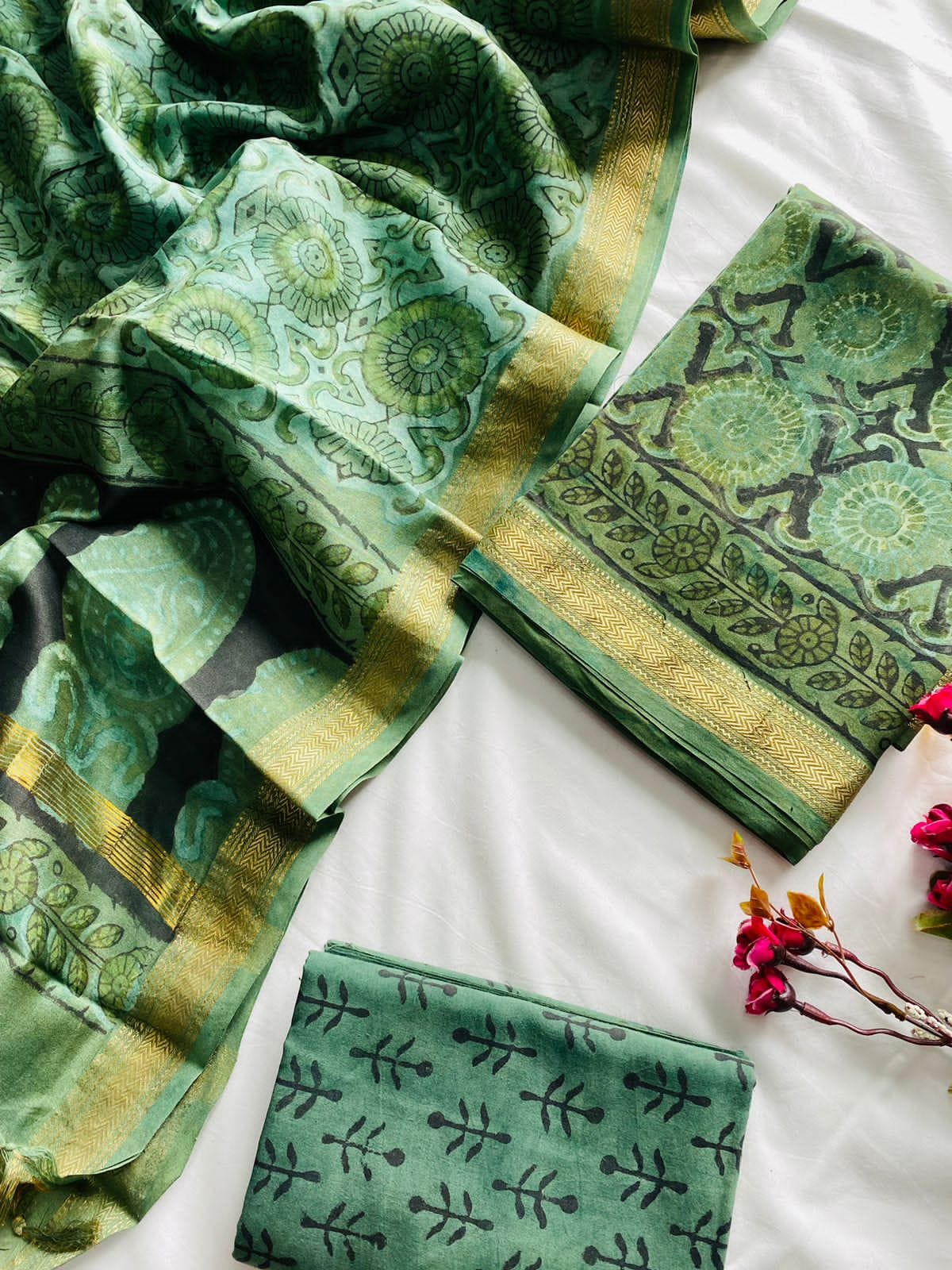 Maheshwari Suit Pieces