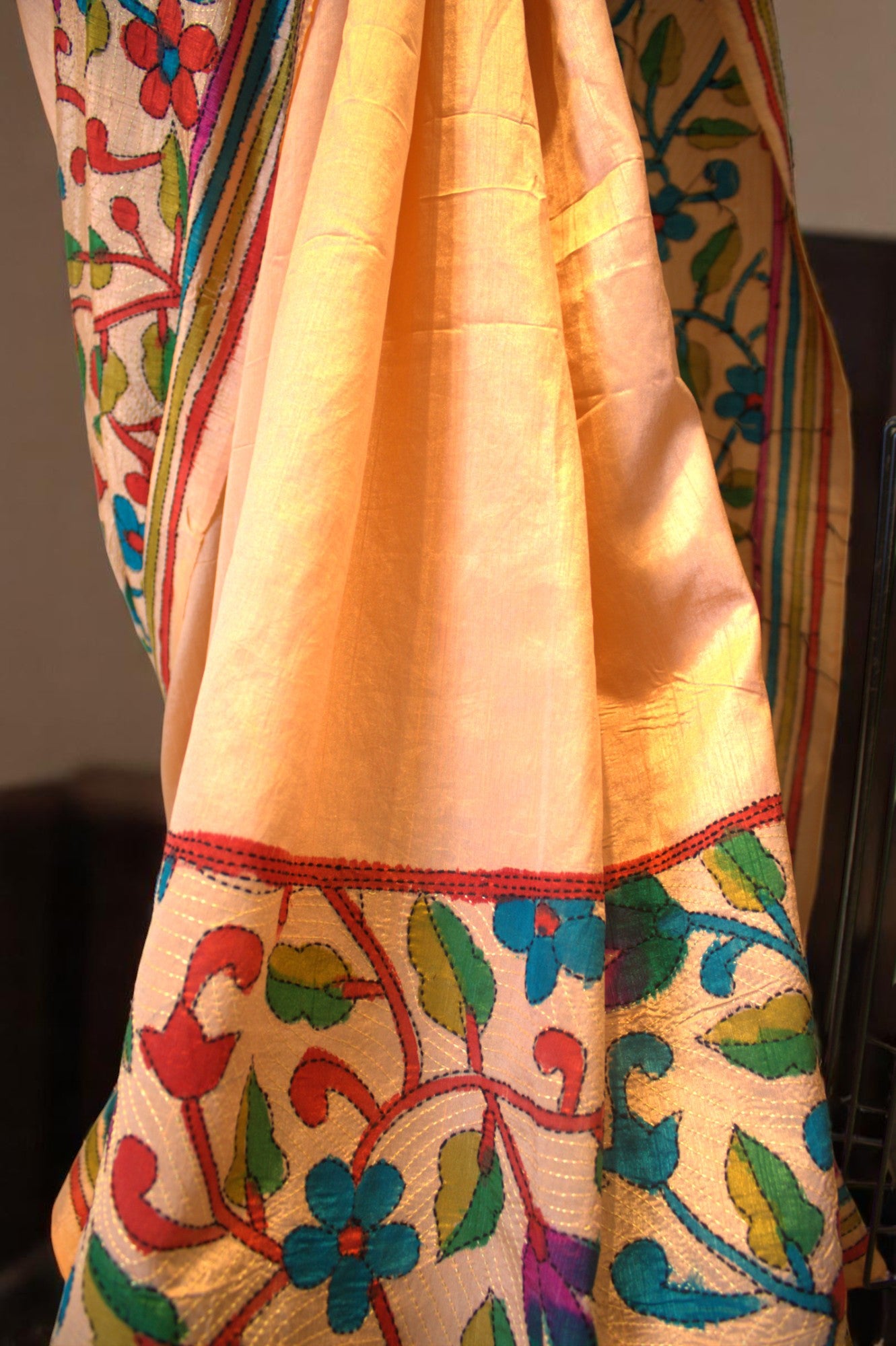 Kantha Stitch Saree