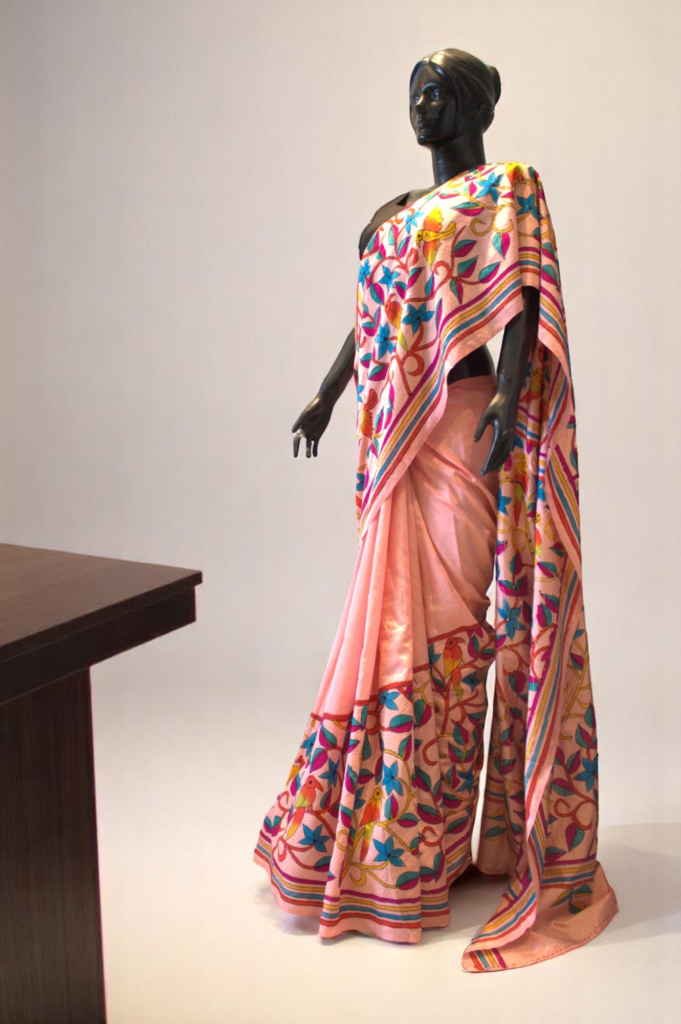 Kantha Stitch Saree