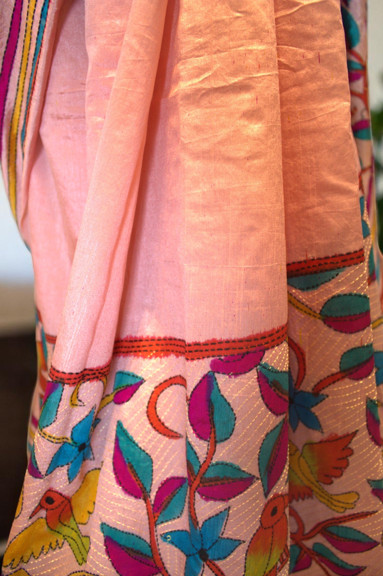 Kantha Stitch Saree