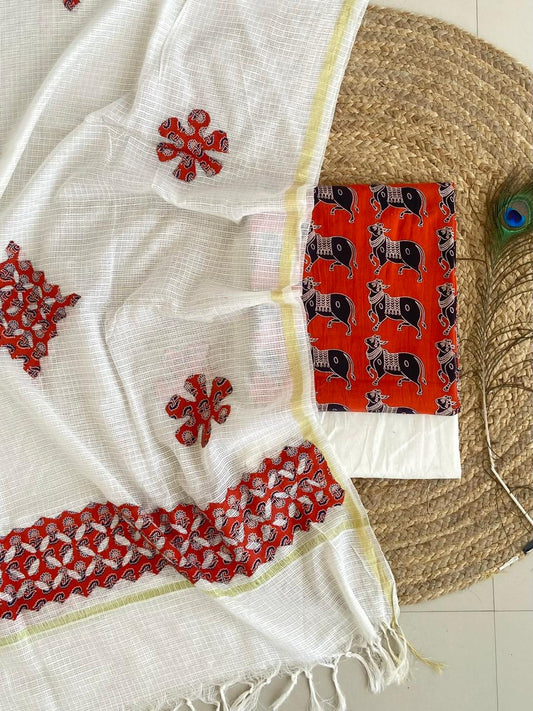 Orangee Goumata Suit Peice