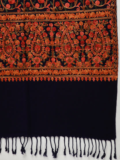 Orange, red and maroon Bagaan Stole