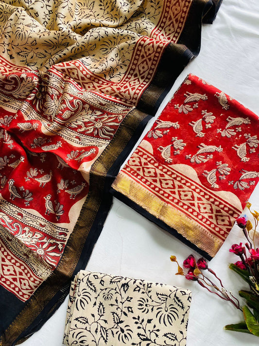 Maheshwari Suit Pieces