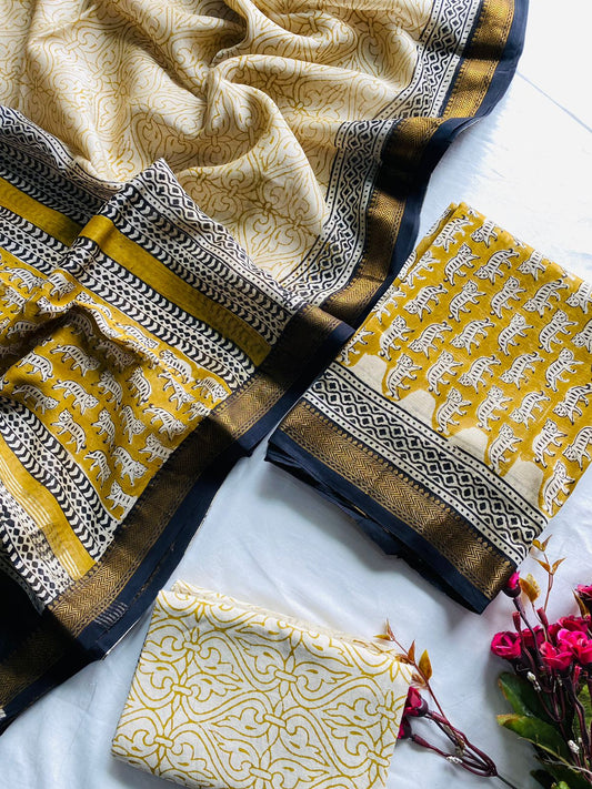 Maheshwari Suit Pieces