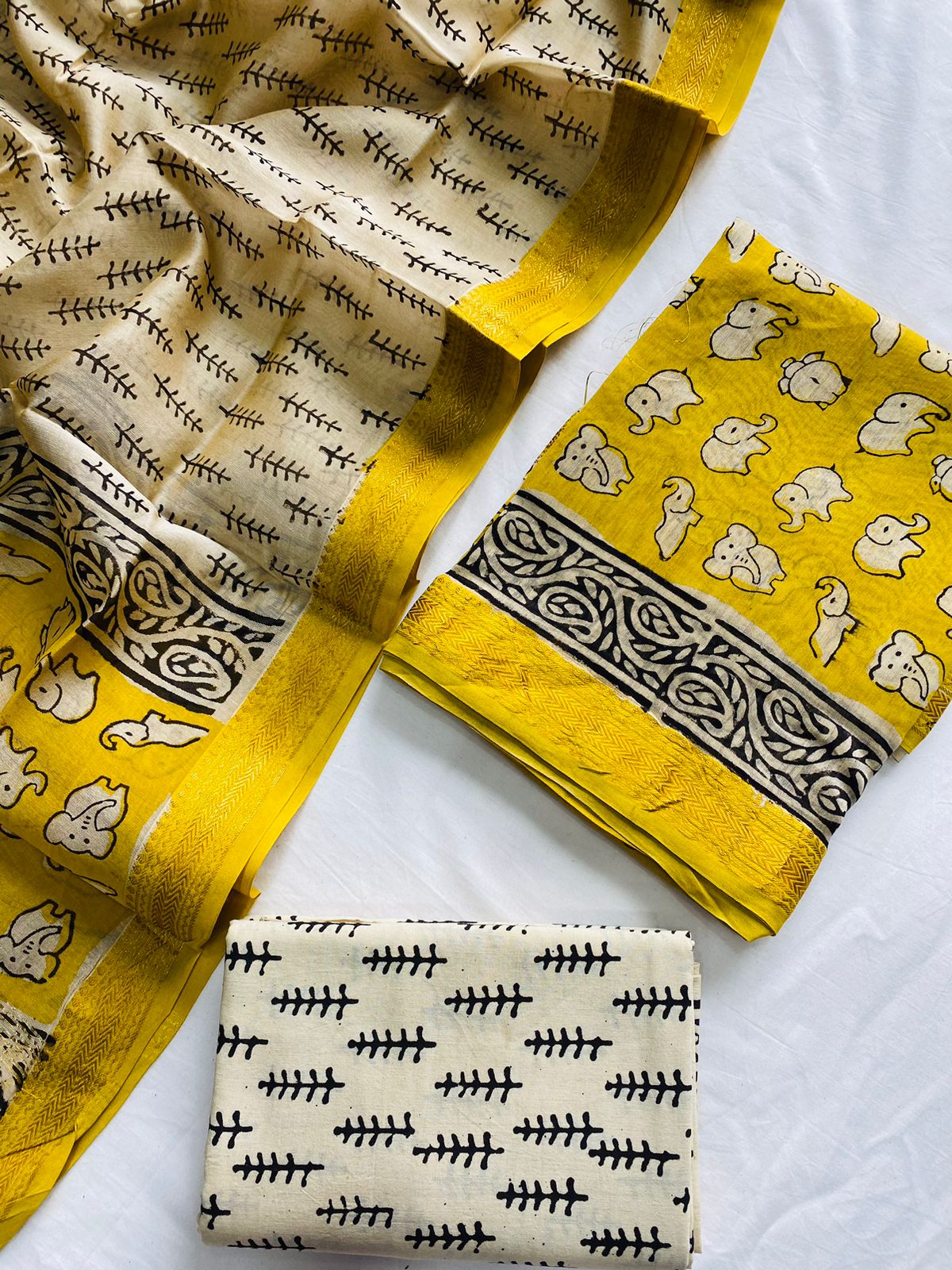 Maheshwari Suit Pieces