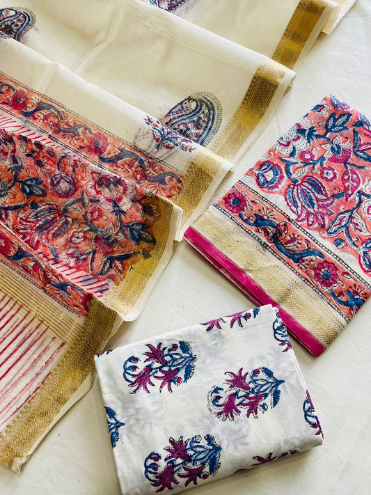 Maheshwari Suit Pieces