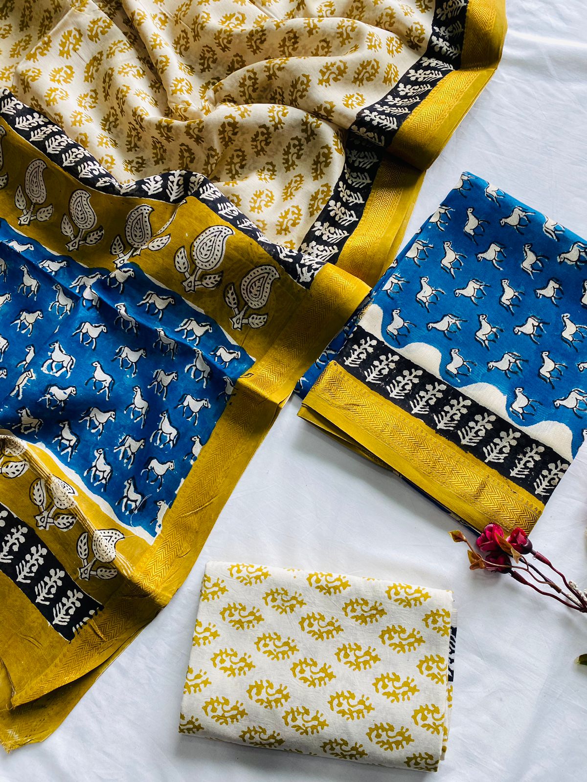 Maheshwari Suit Pieces
