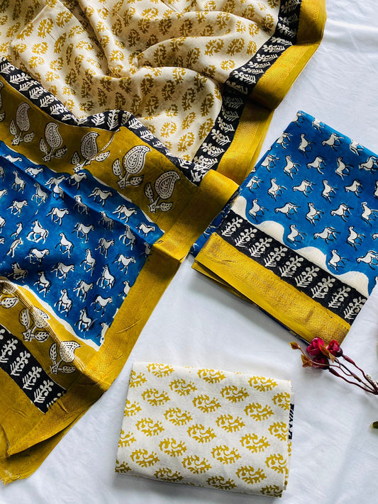 Maheshwari Suit Pieces