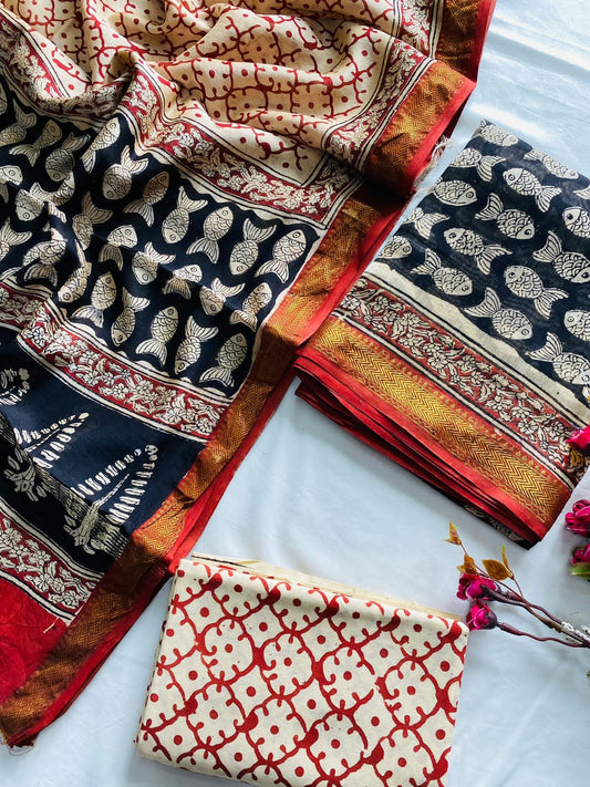 Maheshwari Suit Pieces