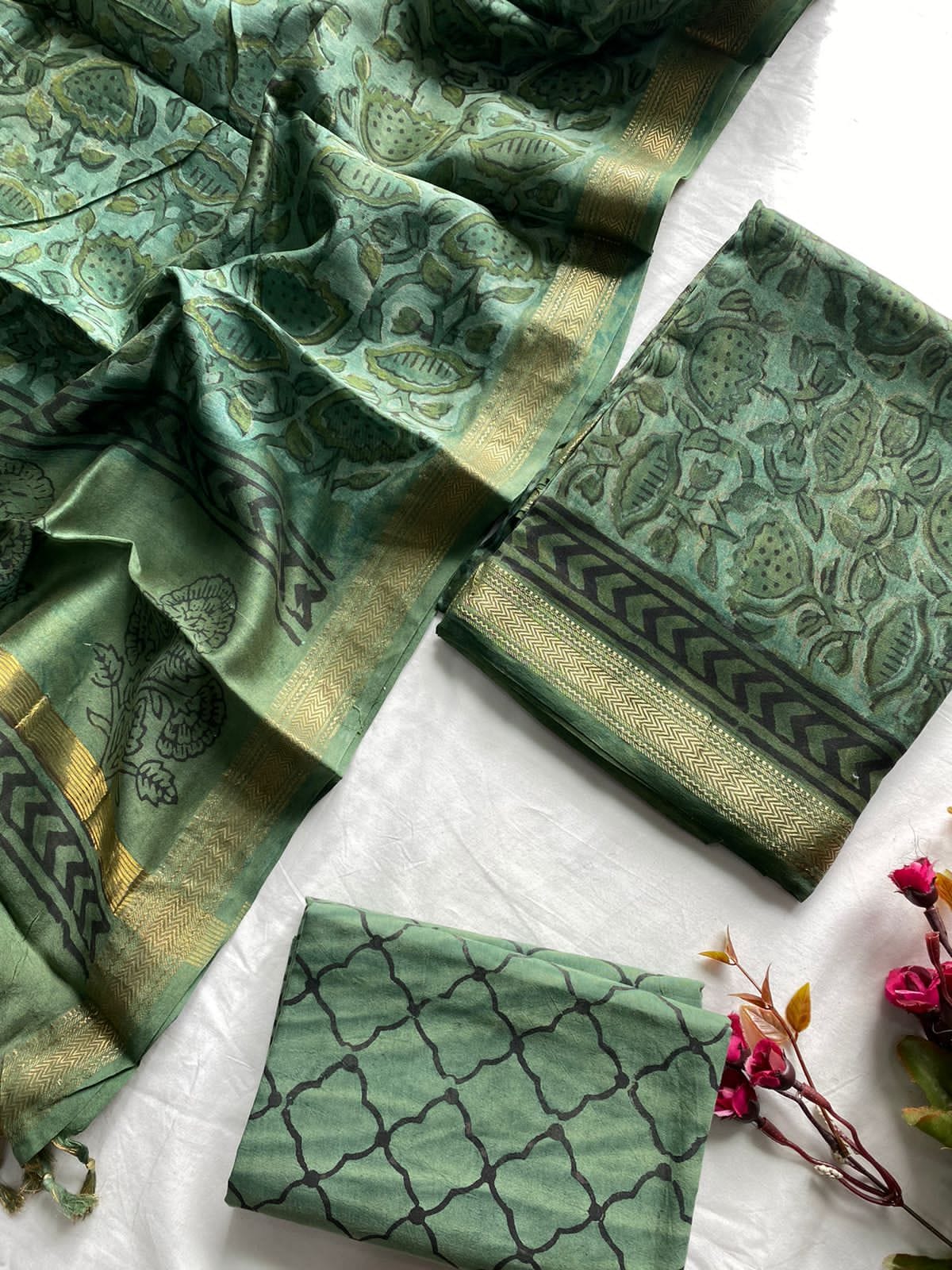Maheshwari Suit Pieces