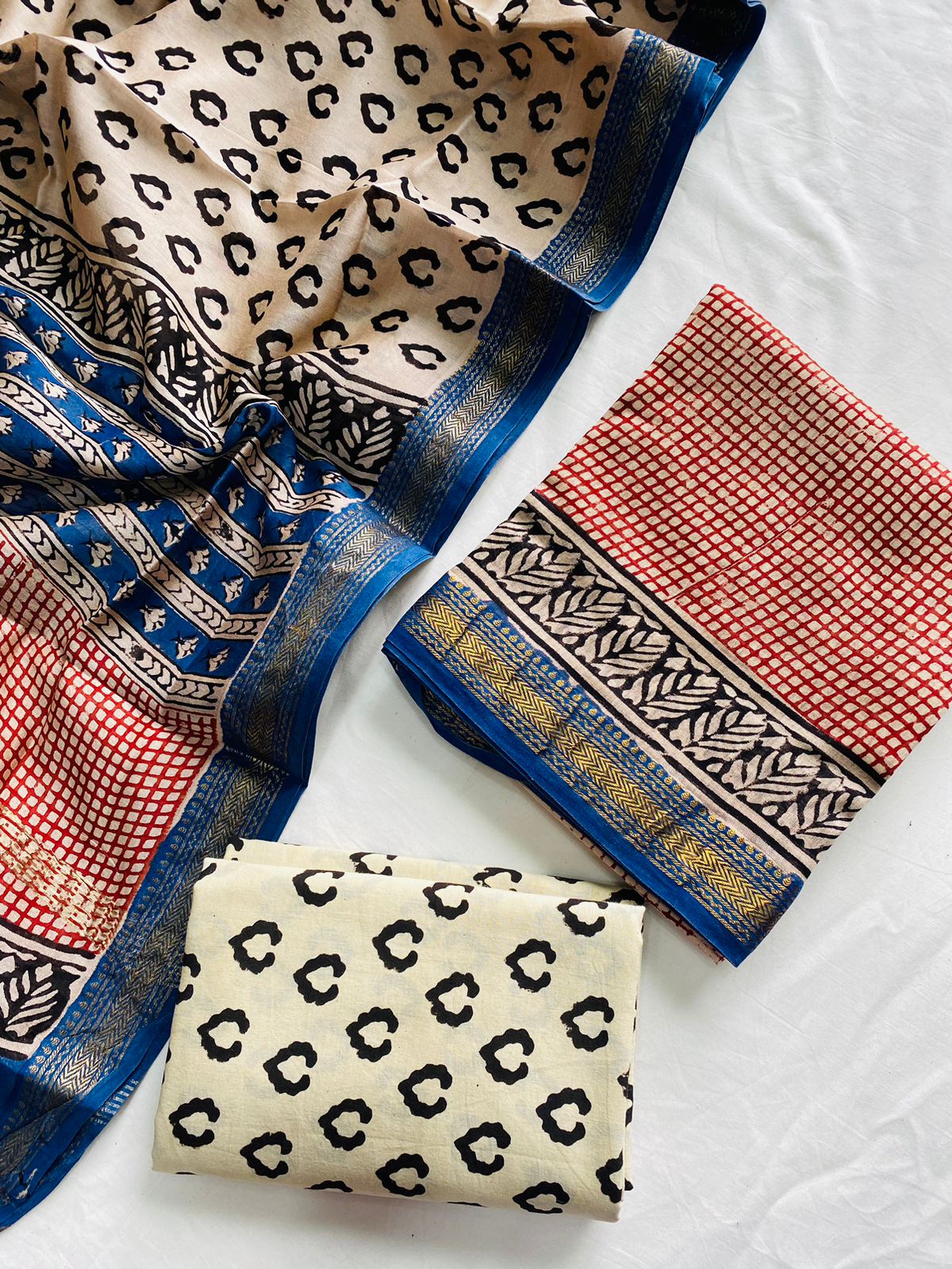 Maheshwari Suit Pieces