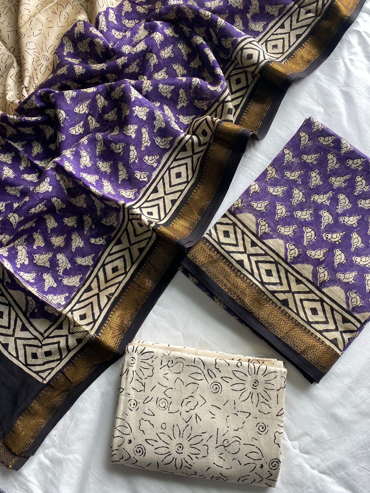 Maheshwari Suit Pieces