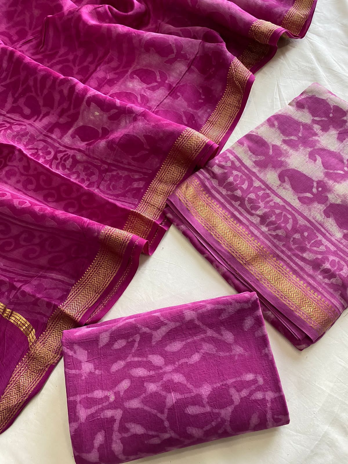 Maheshwari Suit Pieces