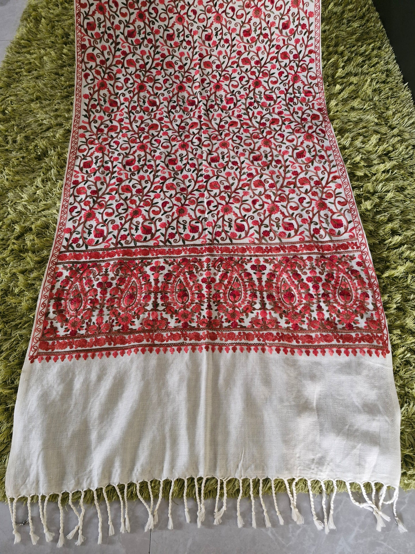 Pink, Red and Maroon Bagaan Stole