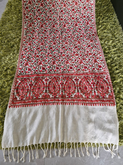 Pink, Red and Maroon Bagaan Stole